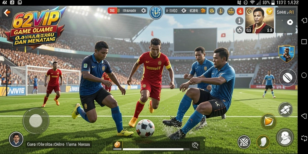 Screenshot gameplay 62VIP menampilkan aksi olahraga seru.