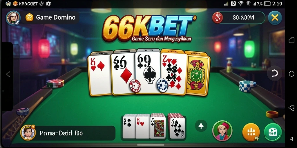 Gameplay seru dari 66KBET dengan grafis menarik dan interaksi pemain.