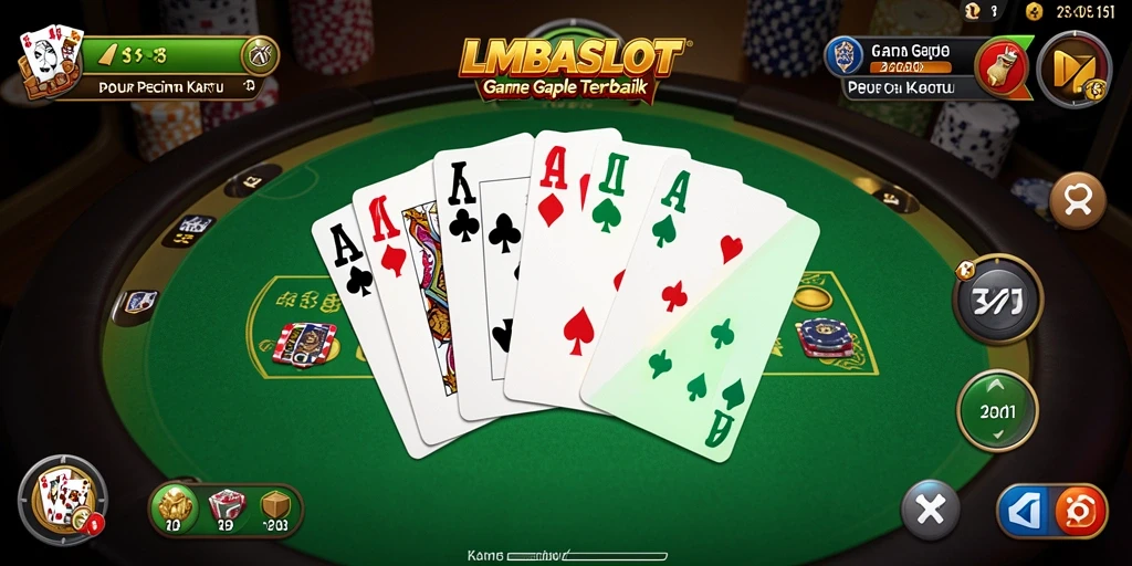 Gambaran gameplay seru dalam LMBASLOT yang penuh warna.