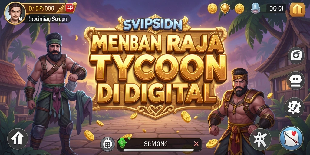 Tampilan gameplay SVIPSIDN yang mengasyikkan dengan manajemen bisnis.